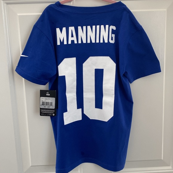 NEW Nike New York Giants Eli Manning #10 Tee Shirt Jersey. Child Small - Picture 9 of 9